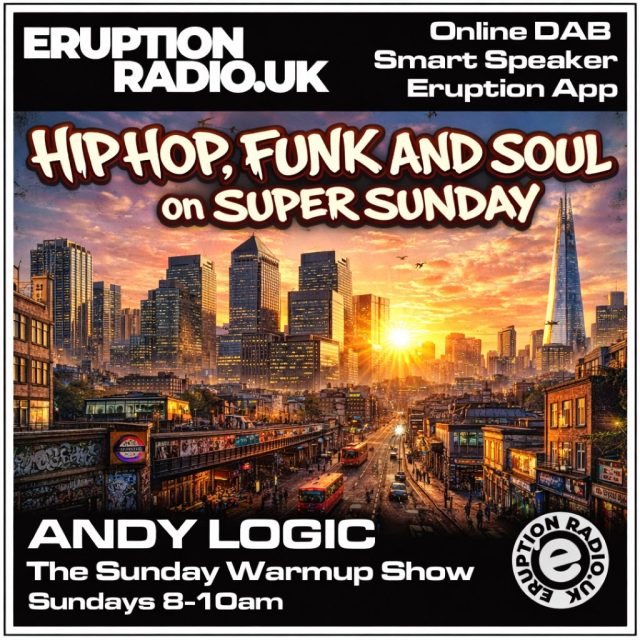 Back on your wireless tomorrow at 08:00am BST (don’t forget that the clocks go forward tomorrow!) Starting off with half an hour of classic #HipHop then a nice 90 mins of #Funk #Soul and maybe a bit of #OldSkoolHouse sprinkled in here and there. Plus the usual jokes and japes with you lot if you text in: 07927 28 1013 on the text or WhatsApp. Online. On DAB. On your smart speaker, via the Eruption App or your favourite Radio App. www.eruptionradio.uk @eruptionradiouk