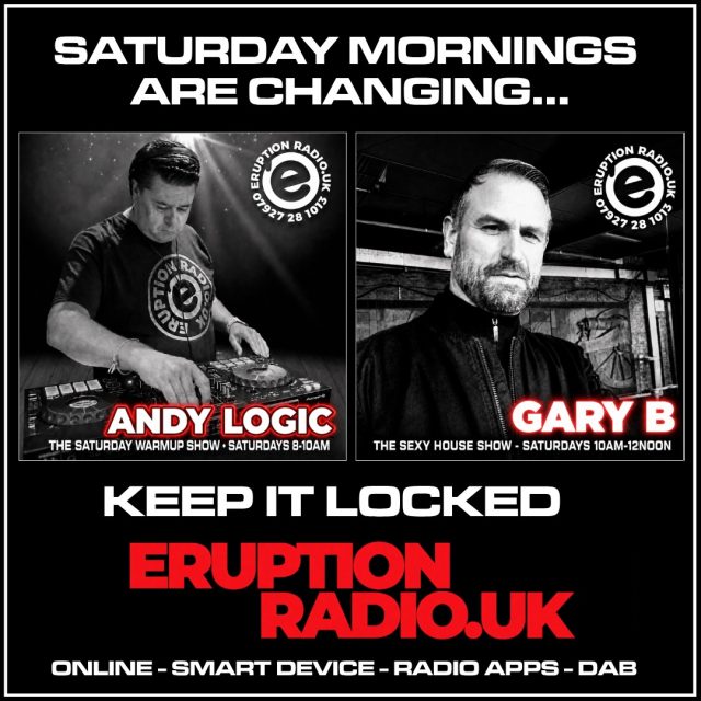 Starting this Saturday, 6th June on the one and only @eruptionradiouk ❤️ Get locked in to the happiest friendliest station going www.eruptionradio.uk @dj_gary_b1977